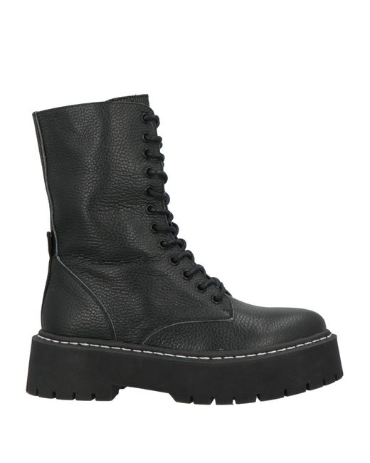 Steve Madden Black Ankle Boots Textile Fibers