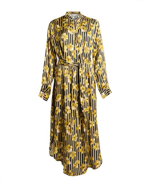 Ottod'Ame Metallic Midi Dress Viscose