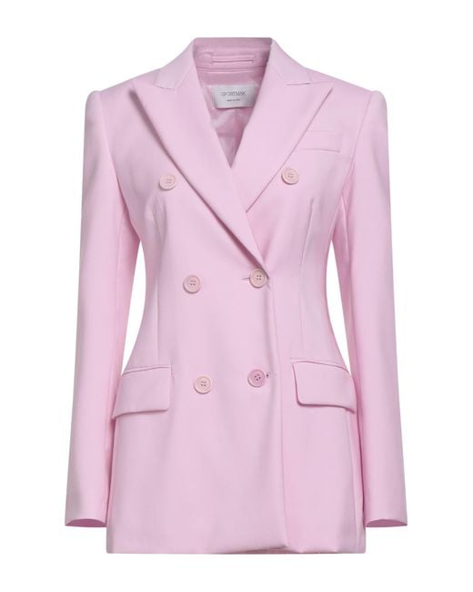 Sportmax Pink Blazer Virgin Wool
