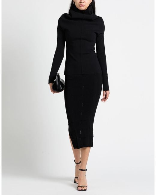 Col Roulé Rick Owens en coloris Black