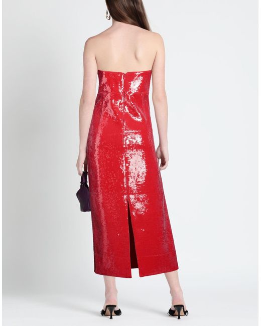Roland Mouret Red Midi-Kleid