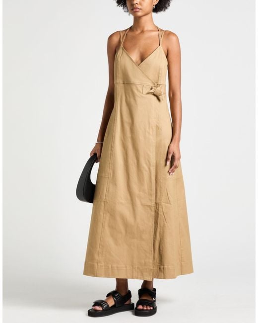 Ganni Natural Maxi Dresses