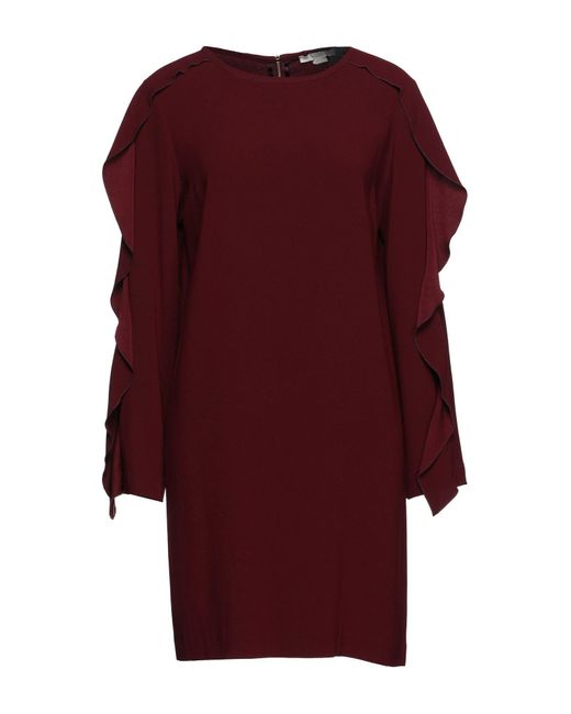 SEVENTY SERGIO TEGON Red Mini Dress Acetate, Polyester
