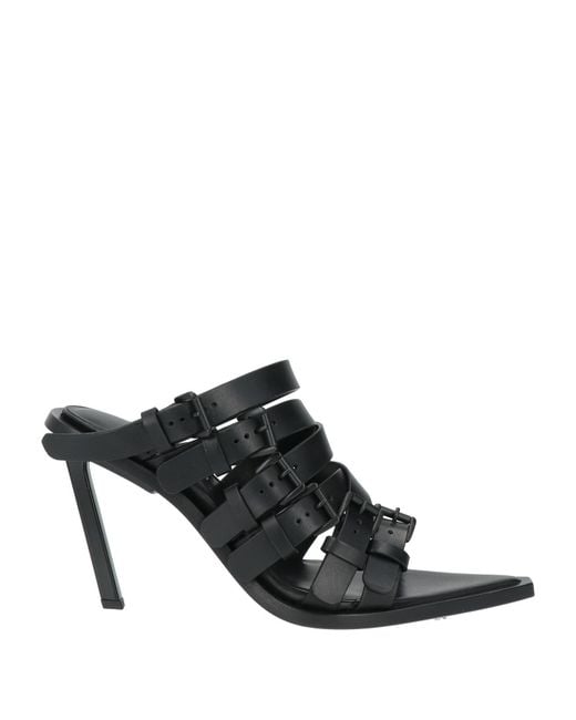 Ann Demeulemeester Black Sandals Leather