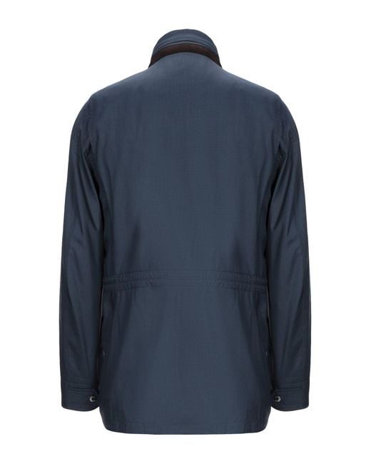 Moorer Blue Overcoat & Trench Coat for men