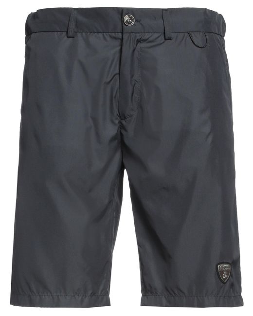 Automobili Lamborghini Gray Shorts & Bermuda Shorts for men