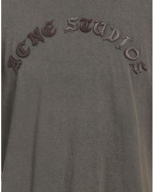 Acne Gray Dark T-Shirt Organic Cotton for men