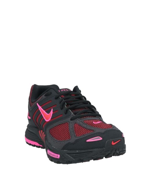 Nike Black Woven Textile Lace-Up Sneakers for men
