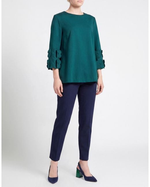 Top MEIMEIJ de color Green