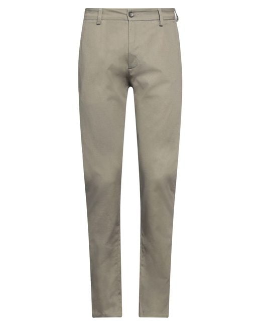 Low Brand Gray Pants Cotton, Elastane for men