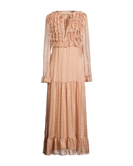 Kristina Ti Natural Sand Maxi Dress Silk