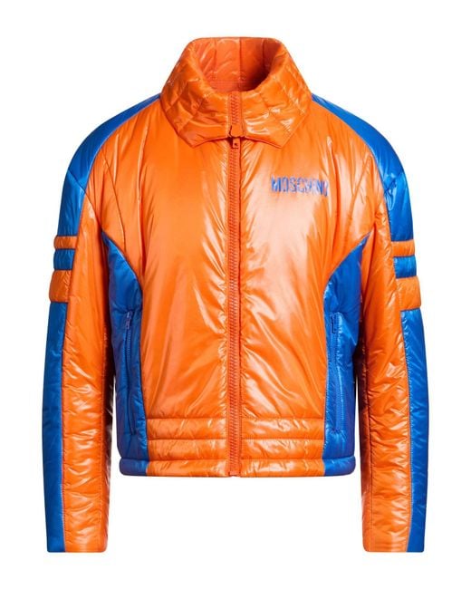 Moschino Orange Jacket Polyamide for men