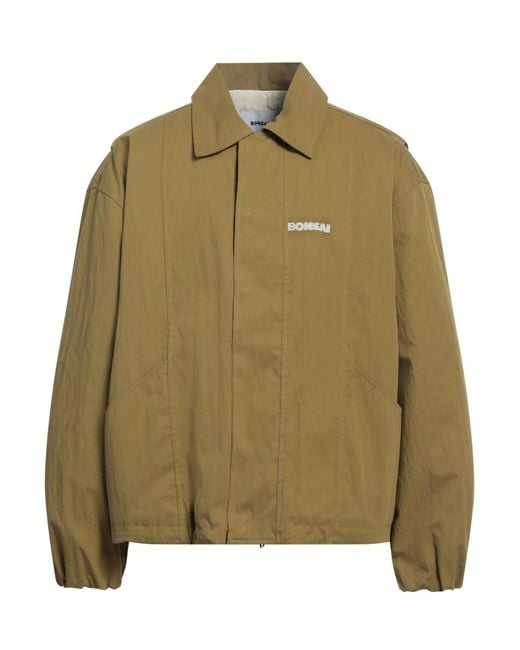 Bonsai Green Jacket Cotton, Polyamide for men