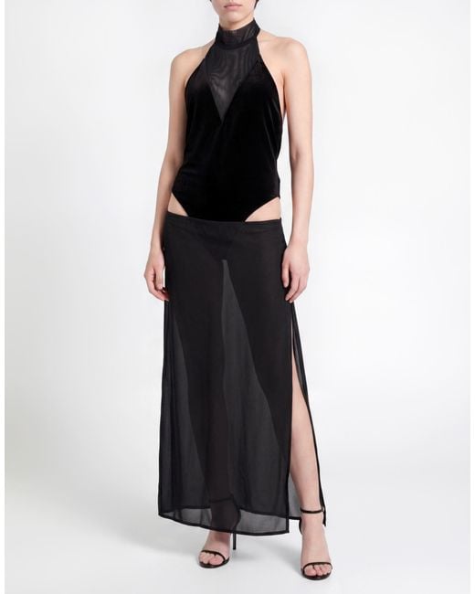 ViCOLO Black Bodysuit Polyester, Elastane