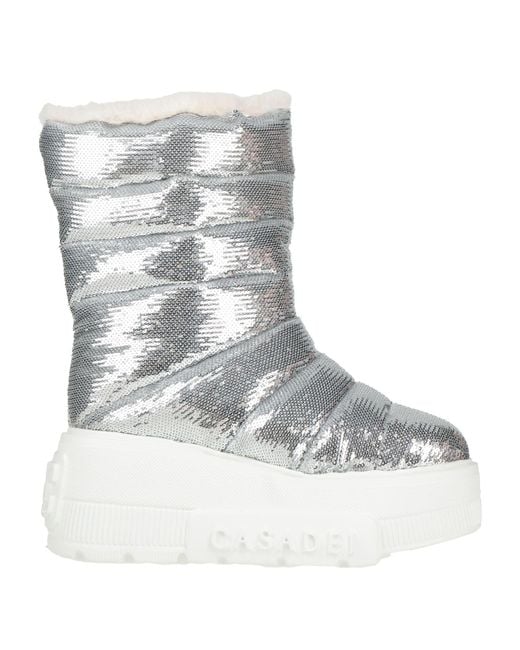 Casadei Gray Stiefelette