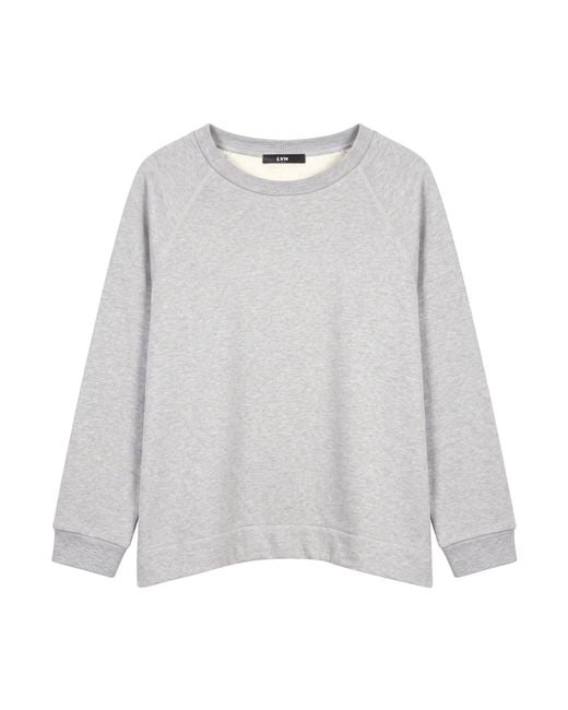 Liviana Conti Gray Sweatshirt Cotton