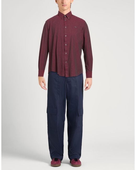 Harmont & Blaine Purple Burgundy Shirt Cotton for men