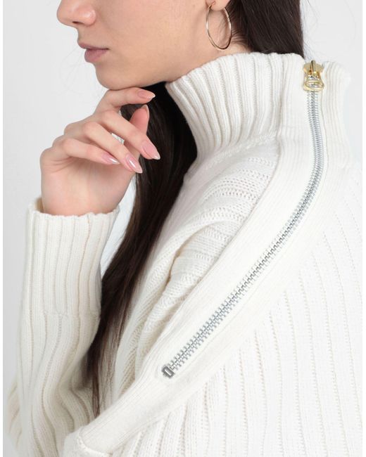 Barbour White Turtleneck