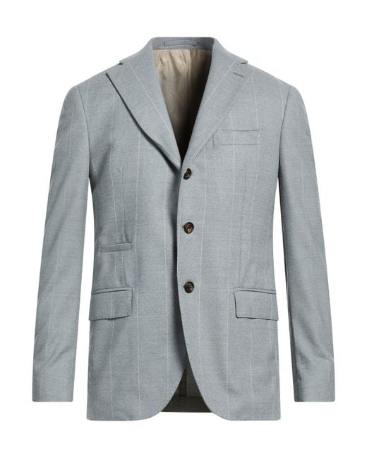 Eleventy Gray Light Blazer Wool for men