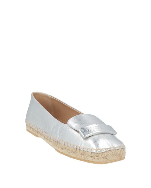 Sergio Rossi White Espadrilles