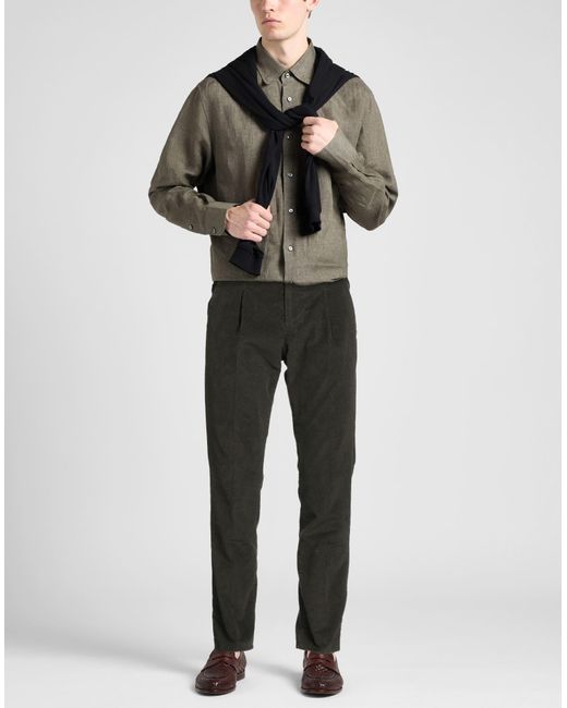 PT Torino Black Pants Cotton, Elastane for men