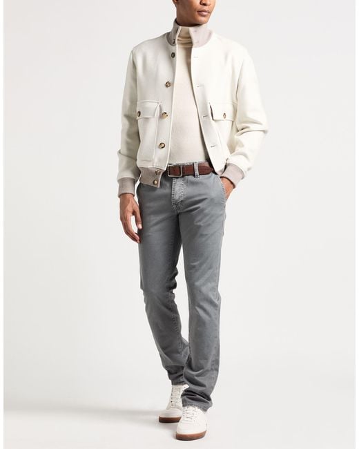 Tramarossa Gray Pants Cotton, Elastane for men
