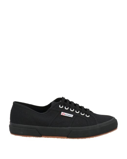 Superga Black Sneakers Textile Fibers for men