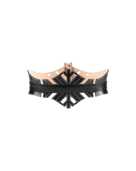 McQueen Black Belt Soft Leather