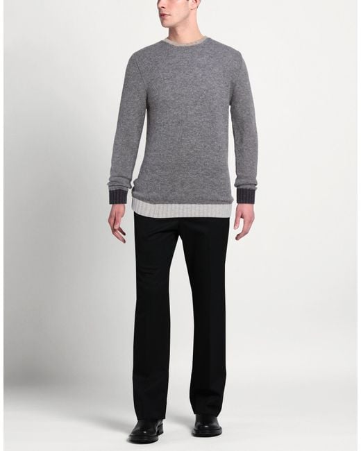 Irish Crone Gray Sweater Wool for men