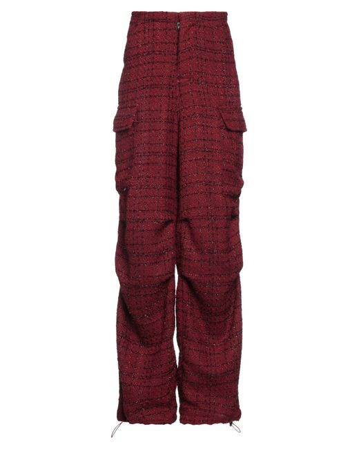Forte Red Pants Polyester, Acrylic
