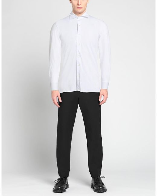 Luigi Borrelli Napoli White Shirt for men