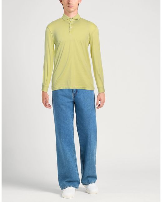 Fedeli Yellow Polo Shirt for men