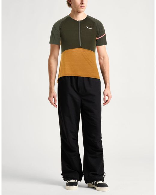 Salewa Green Vento Dark T-Shirt Lyocell, Virgin Wool, Polyamide for men