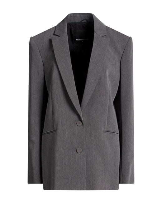 Patrizia Pepe Black Blazer Polyester, Viscose, Elastane