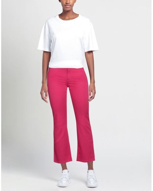 Jijil Pink Pants Cotton, Elastane