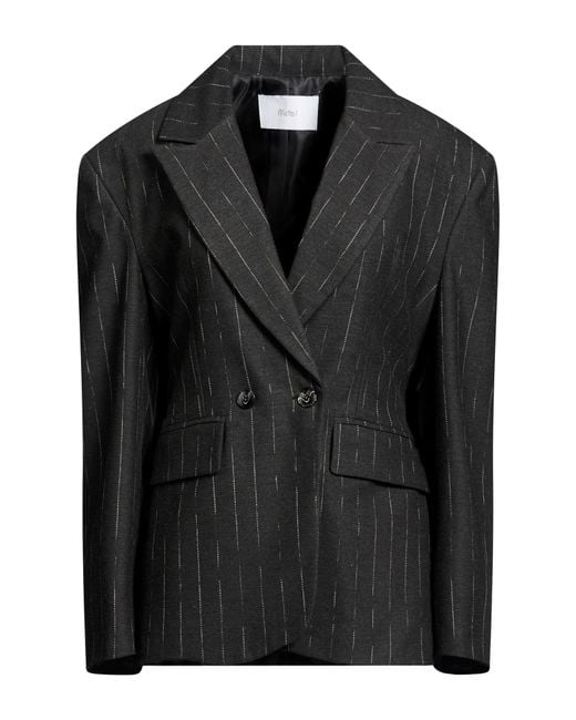 Motel Black Blazer Polyester, Viscose, Acrylic, Elastane