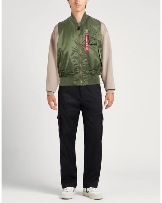 Alpha Industries Green Military Vest Nylon for men