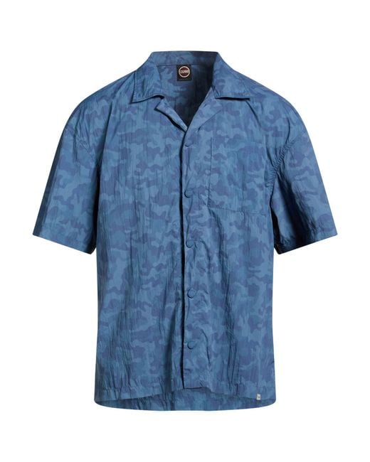 Colmar Blue Shirt Polyamide for men