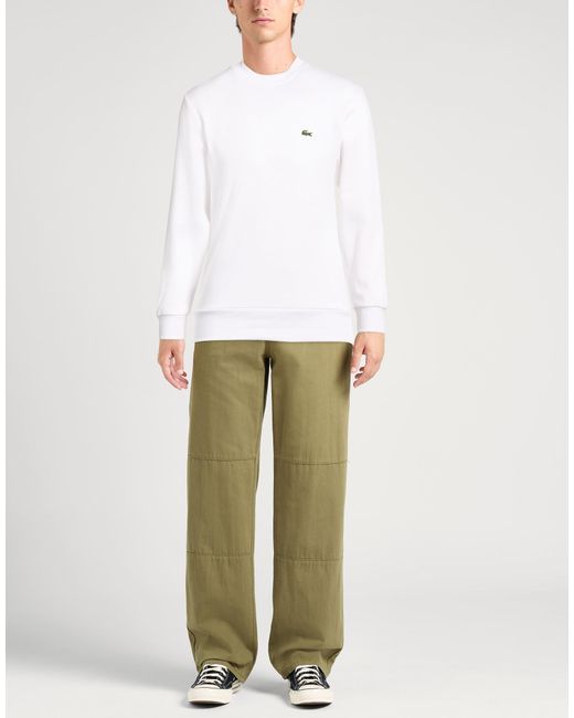 Lacoste White Sweatshirt for men