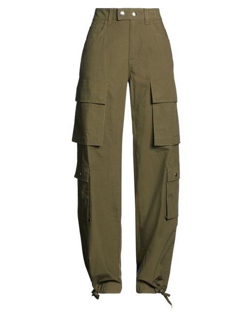 Department 5 Green Pants Cotton, Elastane