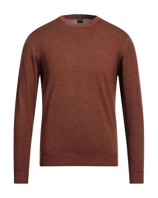 Fedeli Brown Sweater for men