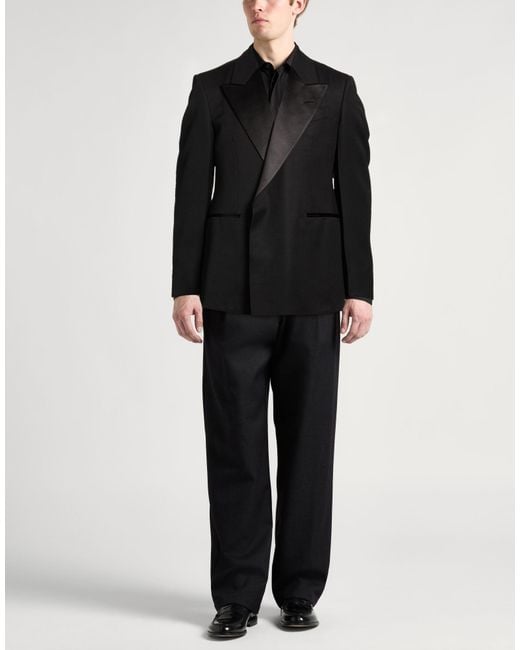 Dunhill Black Blazer Wool for men
