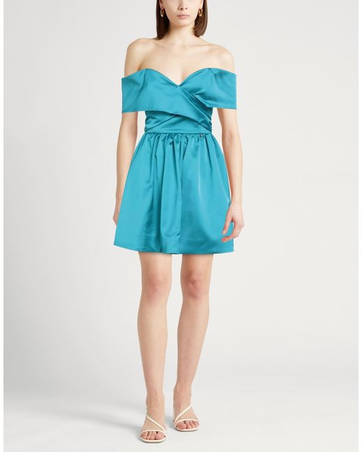 Liu Jo Blue Mini Dress Polyester, Elastane