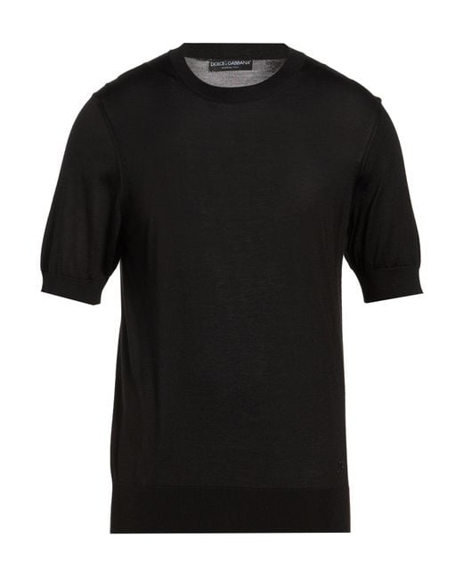 Dolce & Gabbana Black Sweater Silk for men