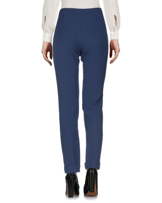 Versace Synthetic Casual Pants in Blue - Lyst