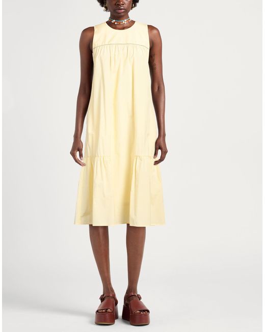 Peserico Yellow Midi-Kleid