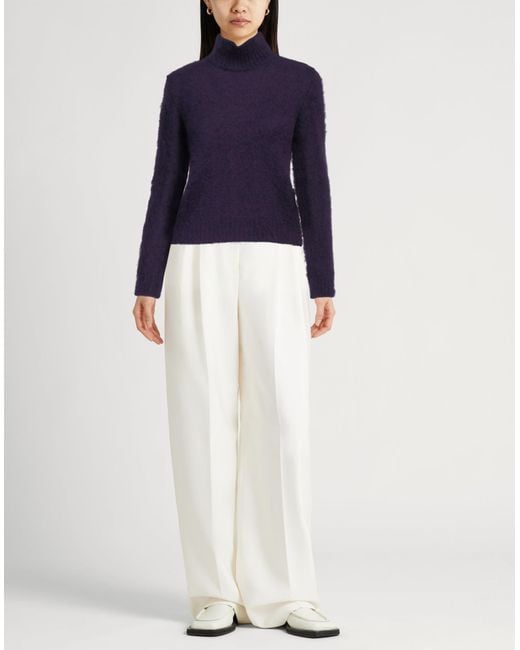 Alberta Ferretti Purple Turtleneck