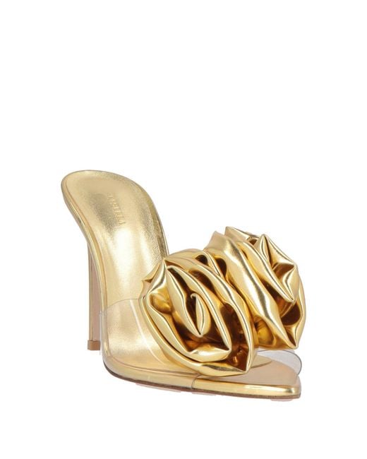 Le Silla Metallic Sandals Leather, Rubber