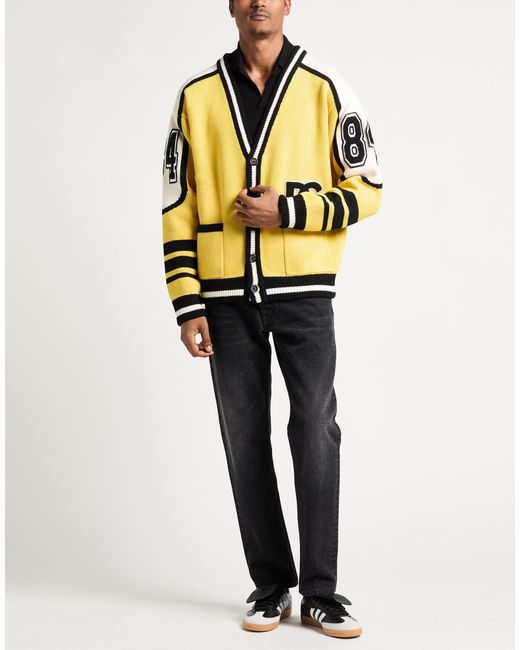 Dolce & Gabbana Yellow Cardigans for men