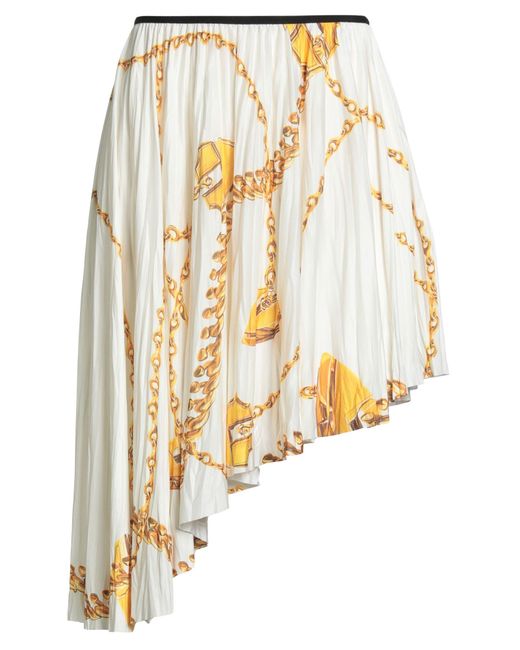 Burberry White Midi Skirt